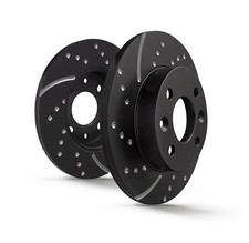 EBC Turbo Groove Disc Black (GD) GD643 Hinterachse für Mazda 323 C (4) u.a.