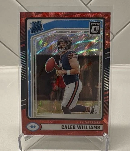 2024 Panini Donruss - Rookie Caleb Williams #327 Optic Preview Red Wave Prizm