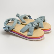 Children s Place Sandals Girl s Size 1 Sparkle Buckle Strap Thick Soles