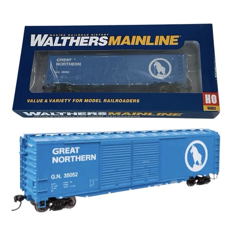 Walthers 910-46604 HO 50' AAR mejorado doble puerta vagón de carga Great Northern #35052 | Zustand: New