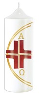 Kerze »Alpha & Omega« | Deutsch | Sonstige Handelsware | 2024 | St. Benno