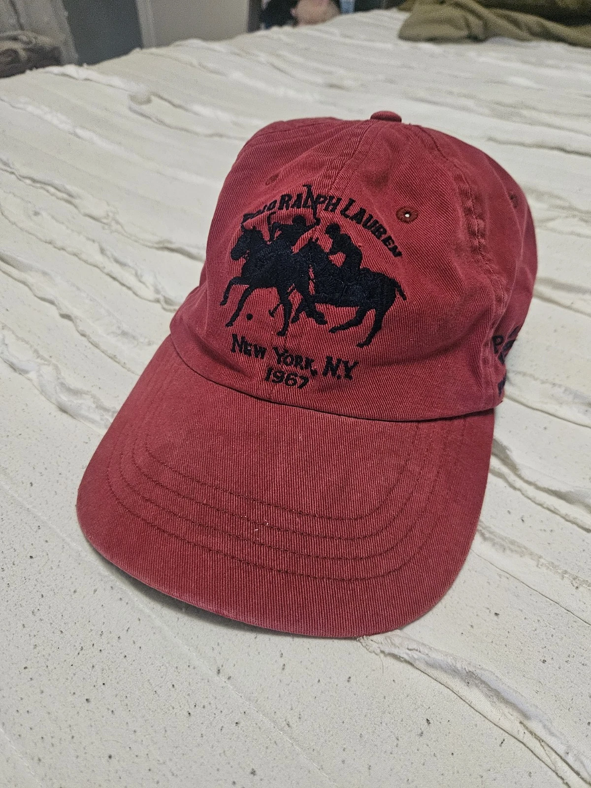 Vtg Polo Ralph Lauren PRL Club Mercer Classic Hunter Jumper Team Hat, Cap W/Tag