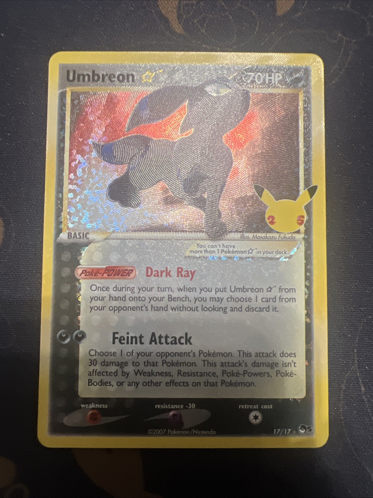 Umbreon Star 2021 Celebrations: Classic Collection #17 Holo Price Guide -  Sports Card Investor