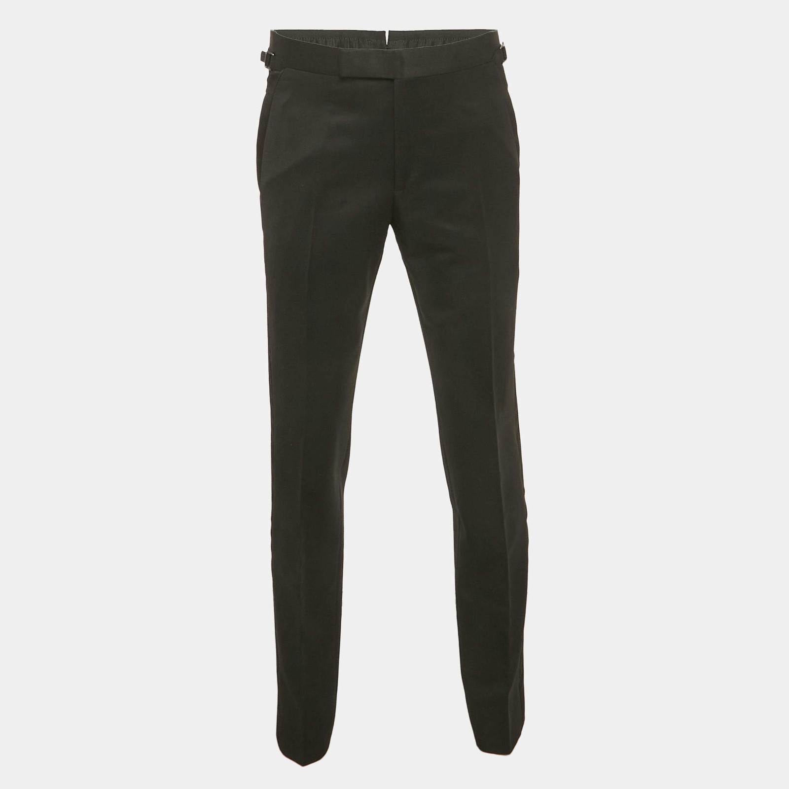 Tom Ford Black Wool Formal Trousers M