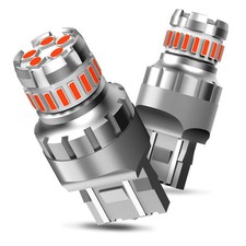 2x AUXITO 7443 Light LED 7440 Brake Stop Back up Tail Bulbs Red Anti Hyper Flash