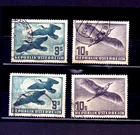 Austria Airmail stamps lots of 4 used stamps MI 985(2)-987 (2) used views  potho