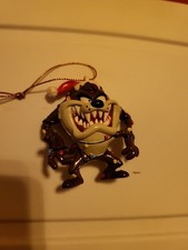 Warner Bros Taz Tasmanian Devil ORNAMENT Wrapped In Christmas Lights PVC