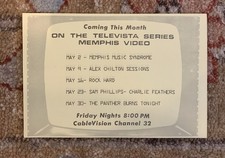 TELEVISTA PROJECTS postcard Memphis Alex Chilton Charlie Feathers Panther Burns