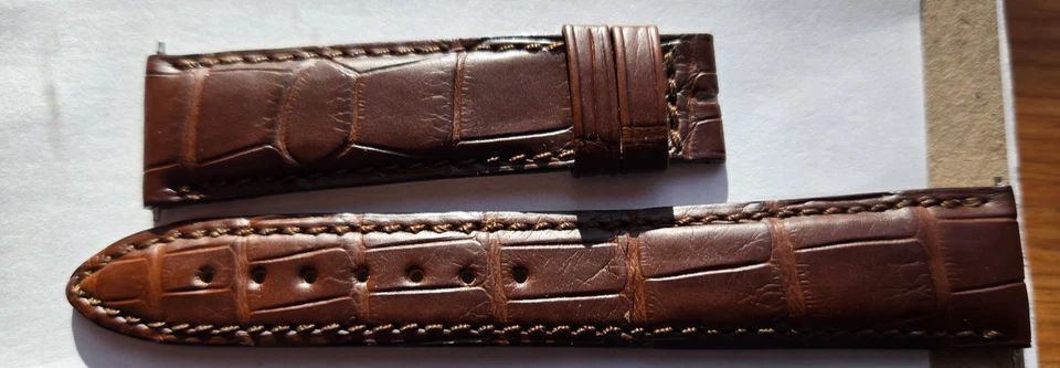 Jaeger LeCoultre 19mm x 16mm Brown Alligator Watch Strap Band New Authentic OEM - Image 3 of 4