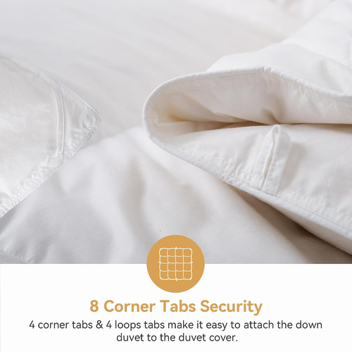 Luxury Single Size Duvet 9 Tog Goose Feathers down Duvet｜600Tc Breathable 100% C - Afbeelding 6 van 12