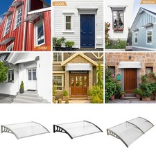PVC Over Door Canopy Porch Front Rain Cover Awning Shelter Outdoor Patio