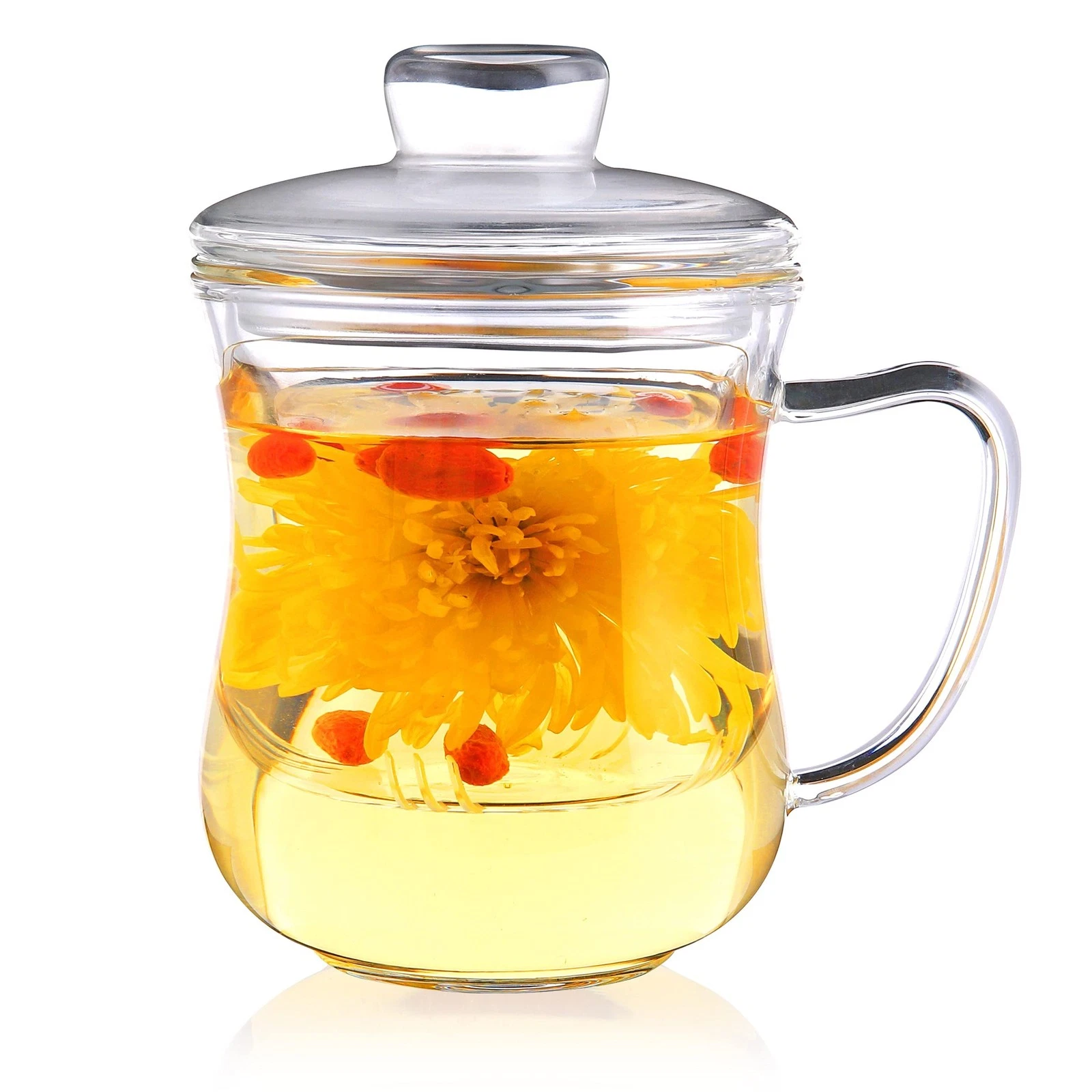 Glass Tea Cup with Removable Infuser and Lid,10oz Thickened Glass Infuser Mug...
Opens in a new wind
