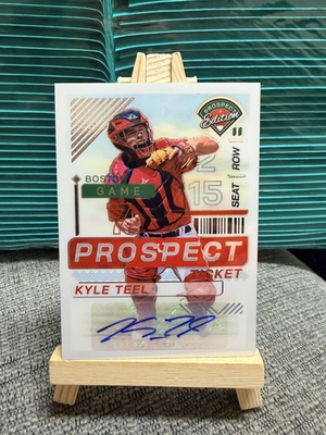 #ad 2024 Panini Prospect Edition Kyle Teel #157 Silver Prizm Signatures AU RC $9.00