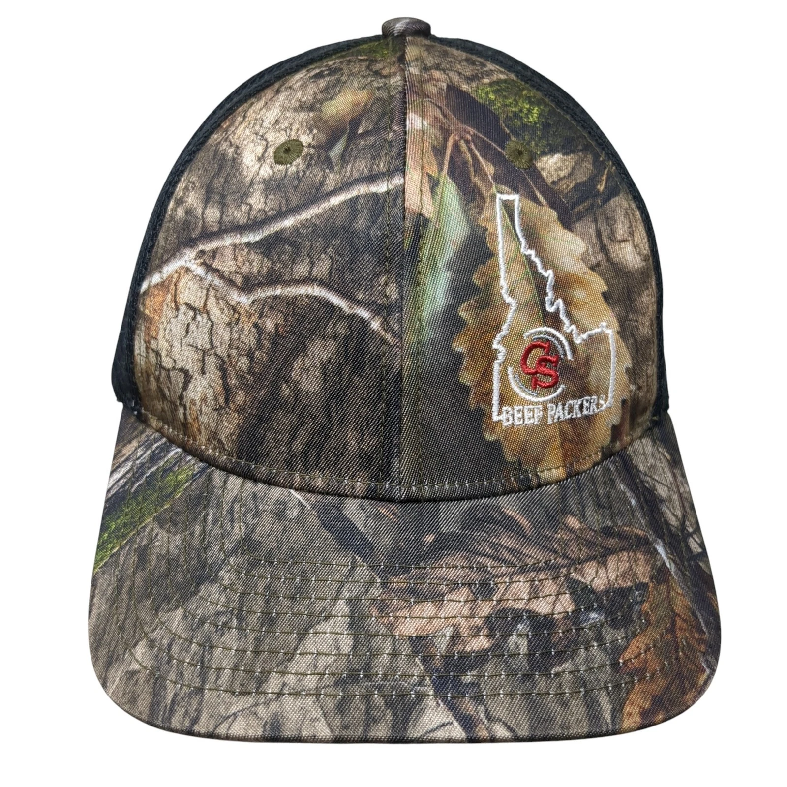 Idaho CS Beef Packers Fitted Trucker Hat Multi XL Camo 6 Panel Pacific Headwear