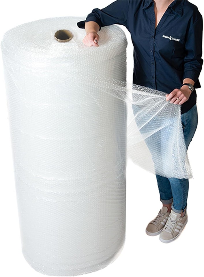 SMALL & LARGE BUBBLE WRAP 300mm 500mm 750mm 1000mm 1200mm ROLLS x 10m