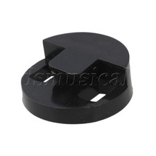 Wood Bass Rubber Mute, Round with Double Holes Black String Instrument