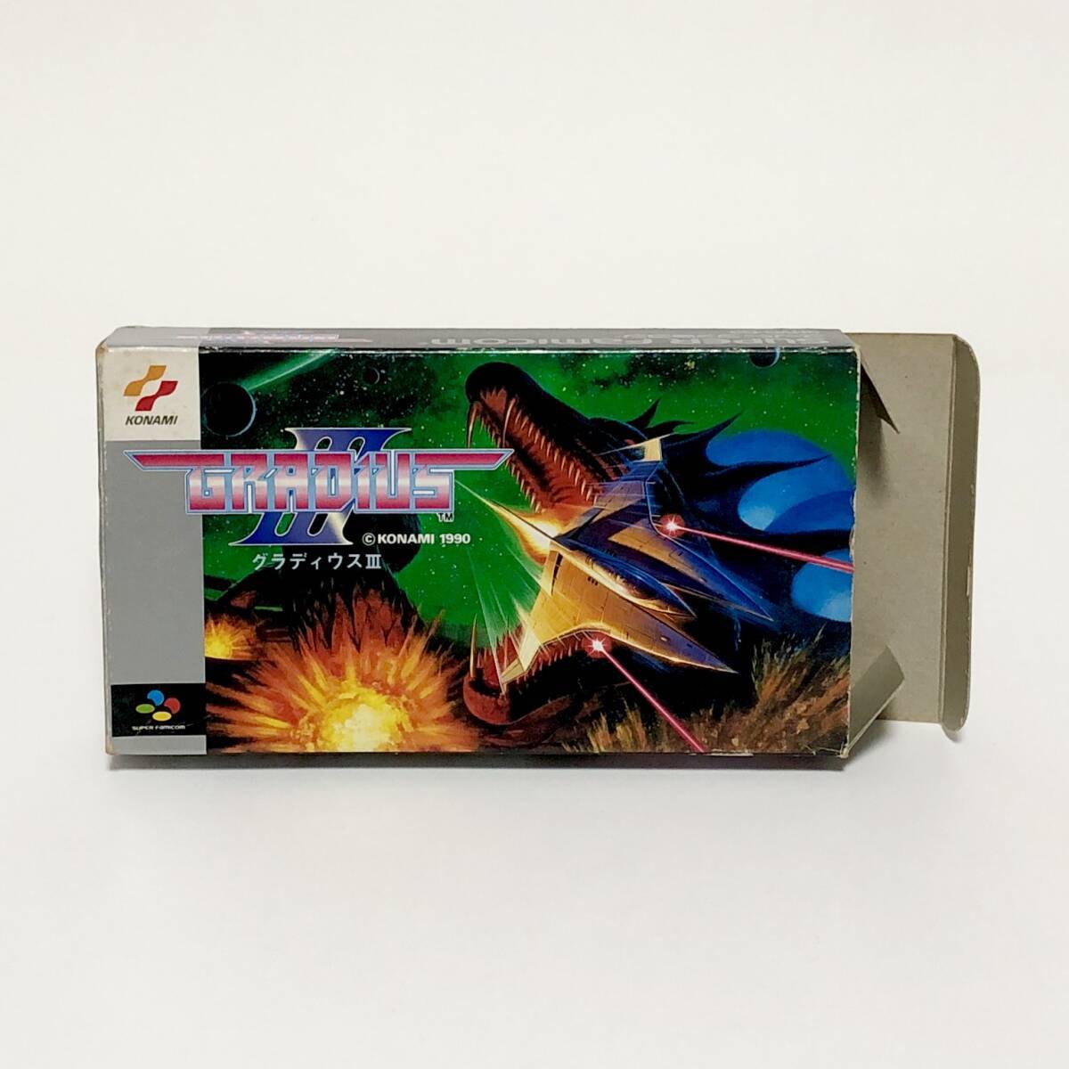 Konami Gradius III Super Famicom CIB with Box, Manual, Flyer Konami Gradius III Super Famicom CIB with Box, Manual, Flyer