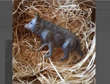 New Dresden Paper Wolf Christmas Ornament Tree Decoration