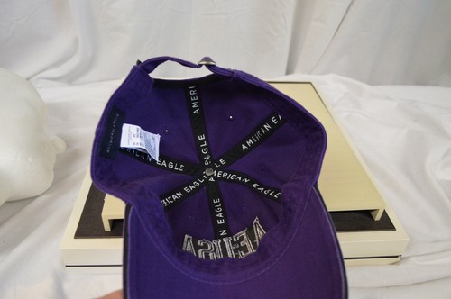 NEW American Eagle Mens 90's Logo Hat, Purple O/S, 8374-2 - Picture 8 of 8