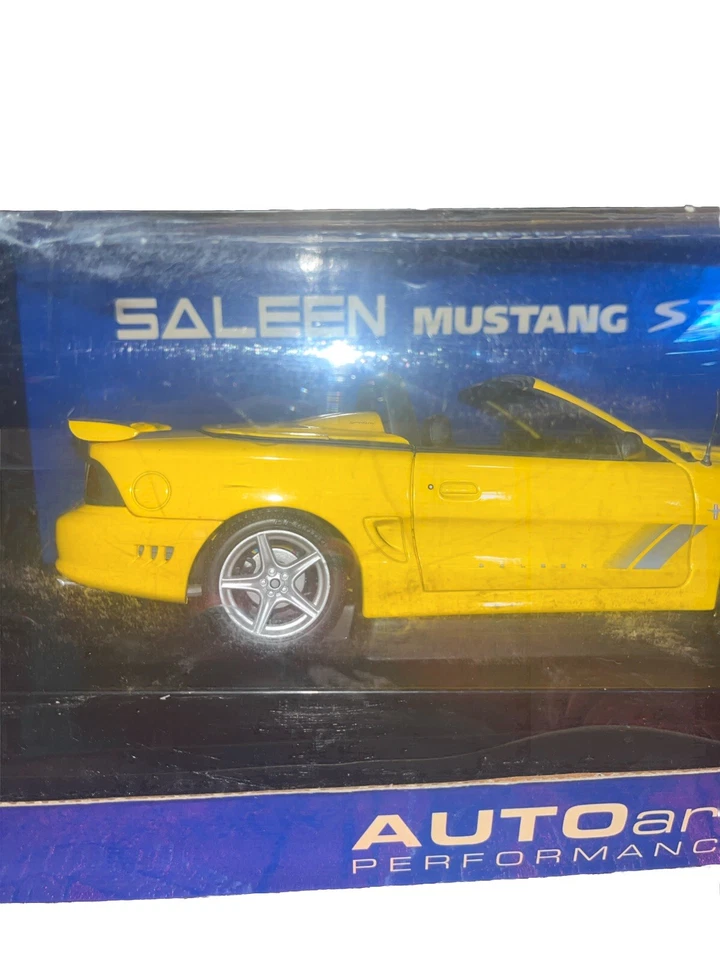 Auto Art Yellow Top Off Saleen Mustang S351 - Image 3 of 4