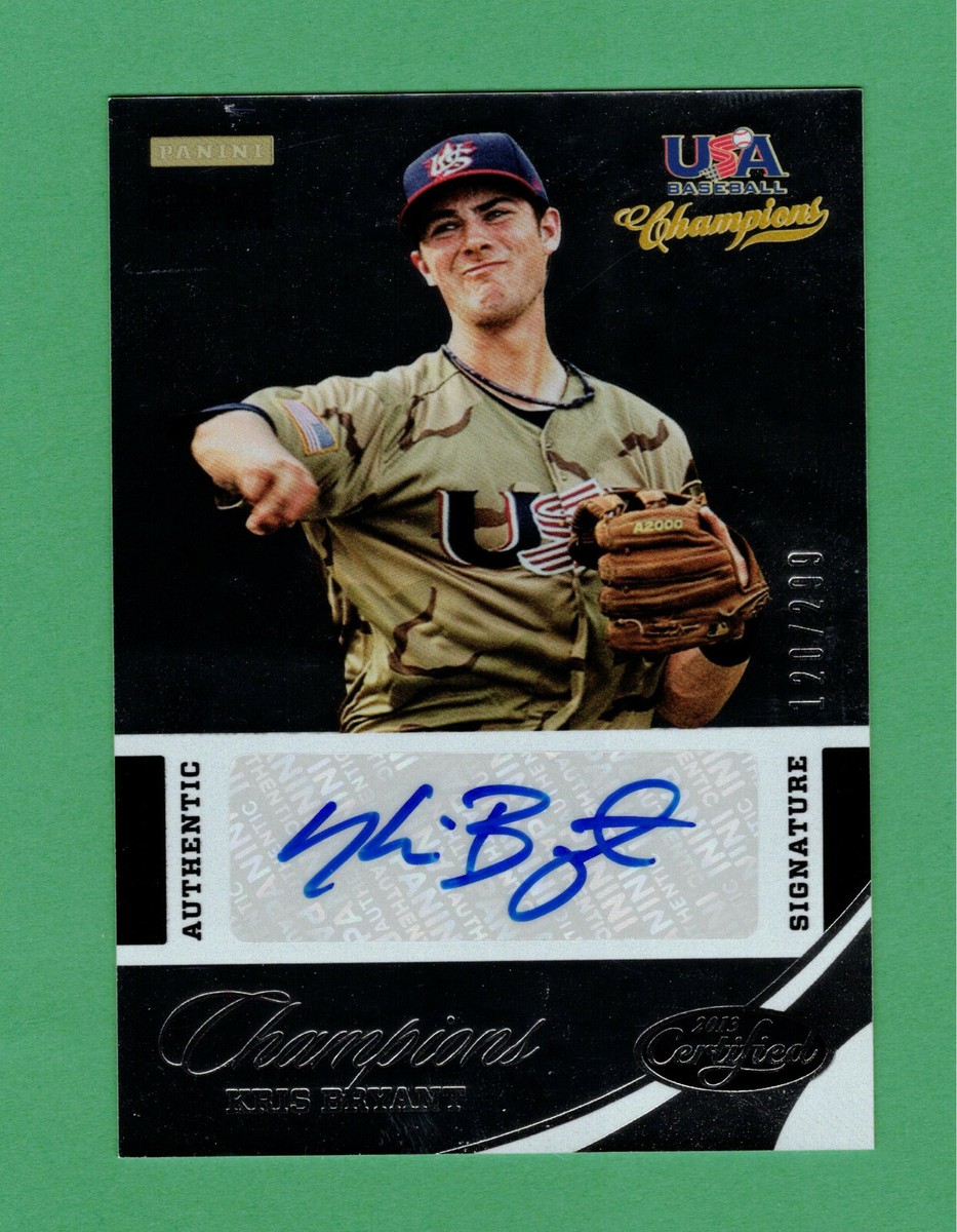 その他 2013 Panini EEE Kris Bryant auto 2013 PANINI USA BASEBALL CHAMPIONS KRIS BRYANT CERTIFIED AUTO 120