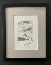 🔥 Joan Miro | Vintage 1958 Signed Colorful Print | Mounted and Framed Buy Now!!