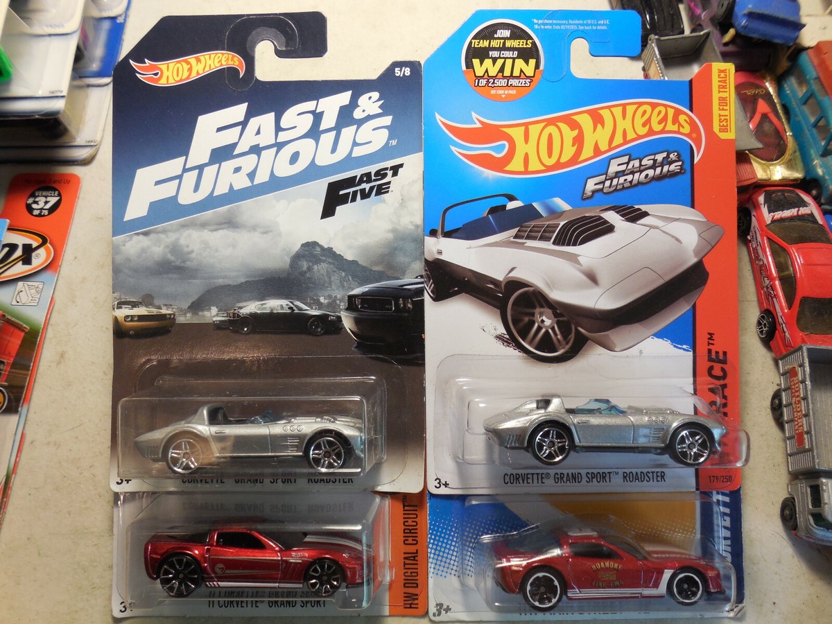 hot wheels CORVETTE GRAND SPORT LOT 4 ROADSTER fast furious