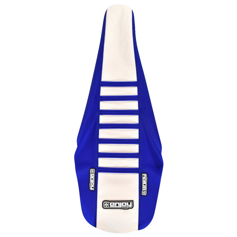 2002-2014 Yamaha YZ 125/250 Seat Cover By Enjoy MFG BLUE WHITE BLUE RIBS #67 - Image 4 of 4