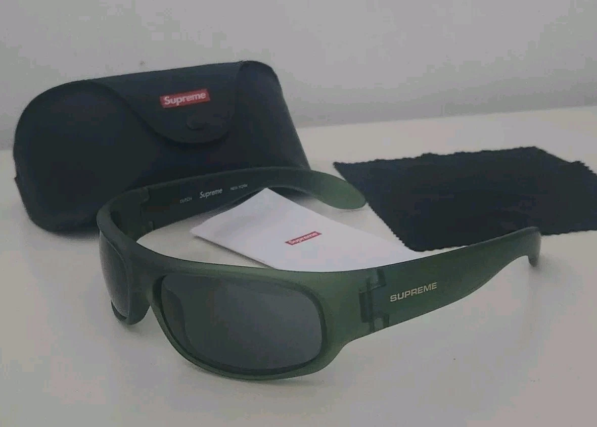 Lunettes de soleil hollandaises SS24 Supreme vert olive fabriquées en Italie