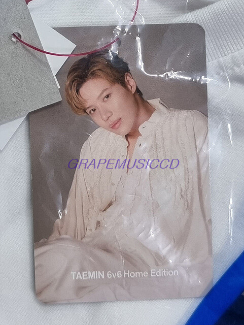 TAEMIN X SPAO SHINee OFFICIAL GOODS 6v6 T-SHIRT WHITE +
