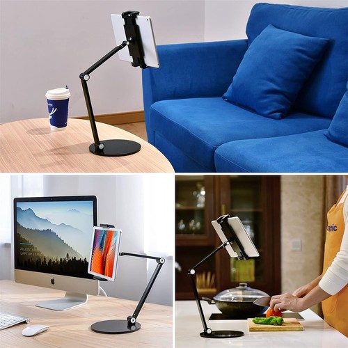 Premium Aluminum Tablet Stand - Adjustable & Rotating, Fits 4.5-13 Inch Devices - Picture 9 of 9