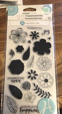 Layering Flower Clear Acrylic Stamp Set by Hampton Art SC0749 Joy NEW
