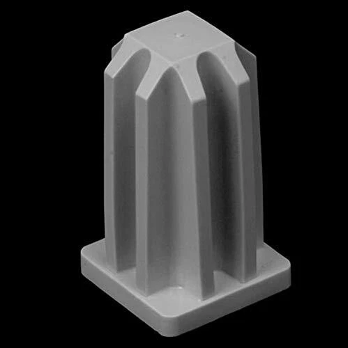 Juego de 4 tapones de inserción de marco de cama de plástico cuadrado grande, diámetro exterior de 7/8", Foto 3 de 4