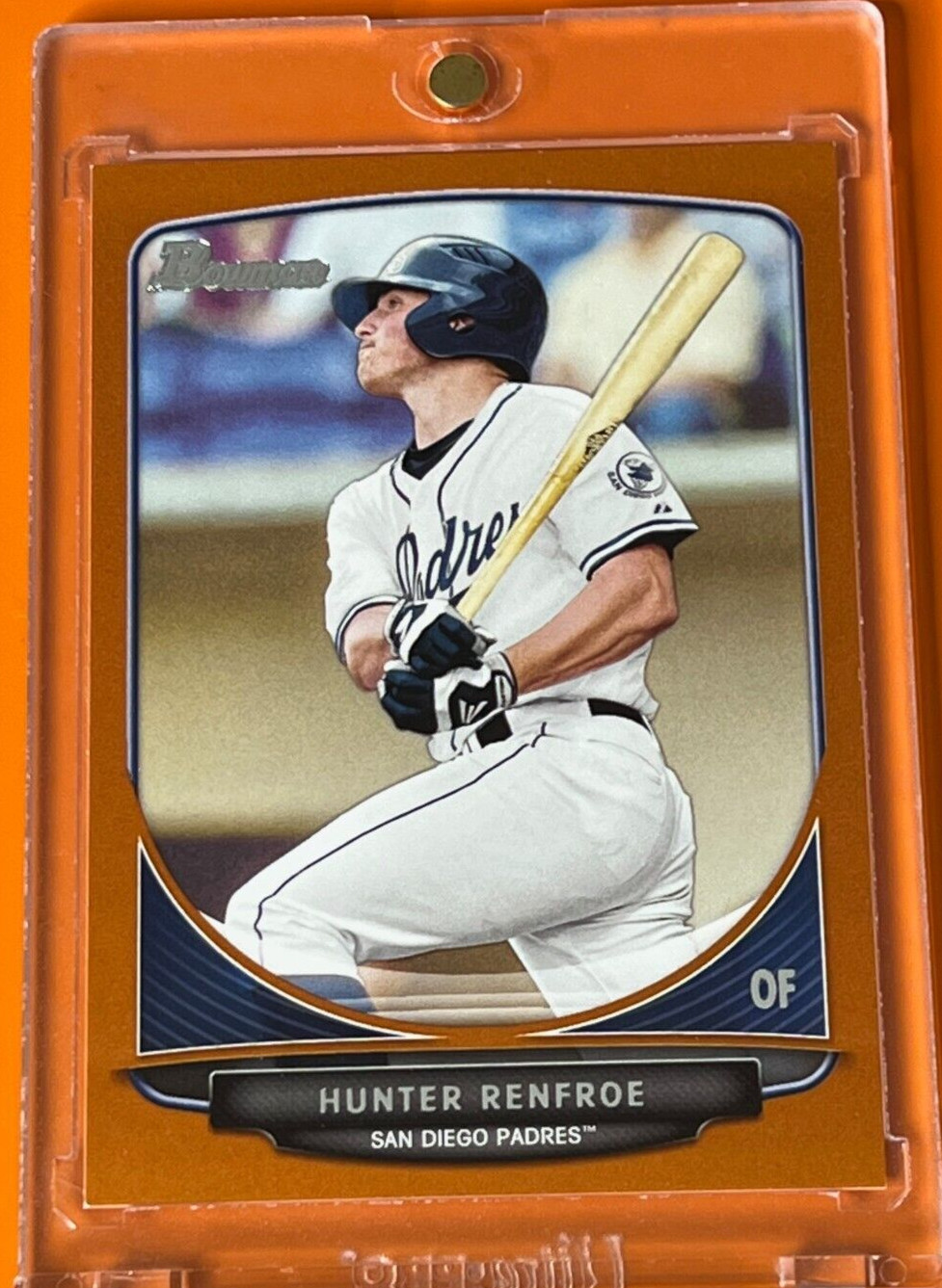 2013 BOWMAN DRAFT - ORANGE BORDER - HUNTER RENFROE (RC) MINT! Serial #'d 171/250