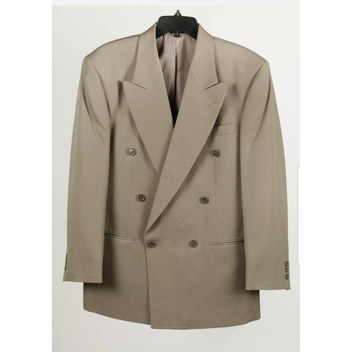 pierre balmain ブルゾン　ウール　ベージュ　ファスナー　　新品 Pierre Balmain Men's Taupe Double Breasted Blazer Size 40R