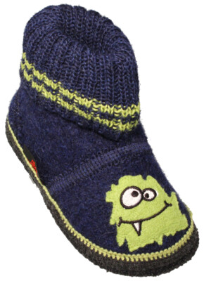 Kitz-Pichler Haus Hütten Schuhe Puschen Österreich 100% Schurwolle 777 Monster*