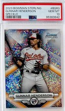 2023 Bowman Sterling Gunnar Henderson RC Speckle Refr. SP #/99 PSA 10 💎 Pop 20