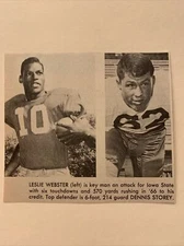 Leslie Webster Dennis Storey Iowa State 1967 S&S Football Pictorial CO Panel
