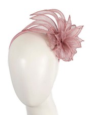 Dusty Pink sinamay racing flower fascinator by Max Alexander 100 AU Seller