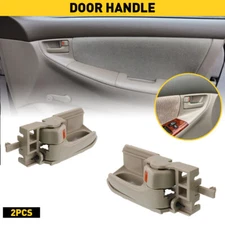 2x Car Inside Interior Door Pull Handle LH RH Beige 2003-2008 For Toyota Corolla