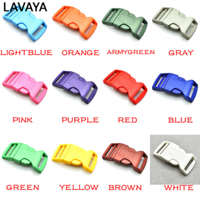 12pcs 1''Colorful Contoured Side Release Buckles For Paracord Bracelet /Backpack