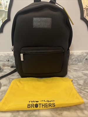 NWT Two Blind Brothers Backpack Scubba Material Zip Closure Skateboard Bag