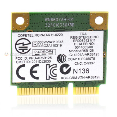 Atheros AR5B125 AR9485 Dell DW1506 Half Mini Pcie WiFi Card MNRG4 MXX0D