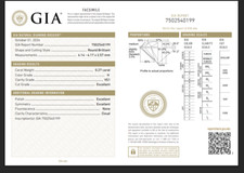 Round 4.1 mm Natural Diamond 0.27 Ct GIA CERTIFIED H/VS1 Grade Triple Excellent 1910.00 per carat