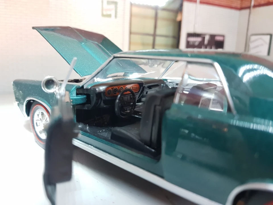 1965 Pontiac GTO Green Welly G LGB 1:24 Scale Diecast Detailed Model Car - Image 3 of 4