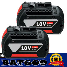 2PCS For Bosch 18V 5Ah Lithium-Ion Battery Professional GBA BAT609 BAT620 BAT610