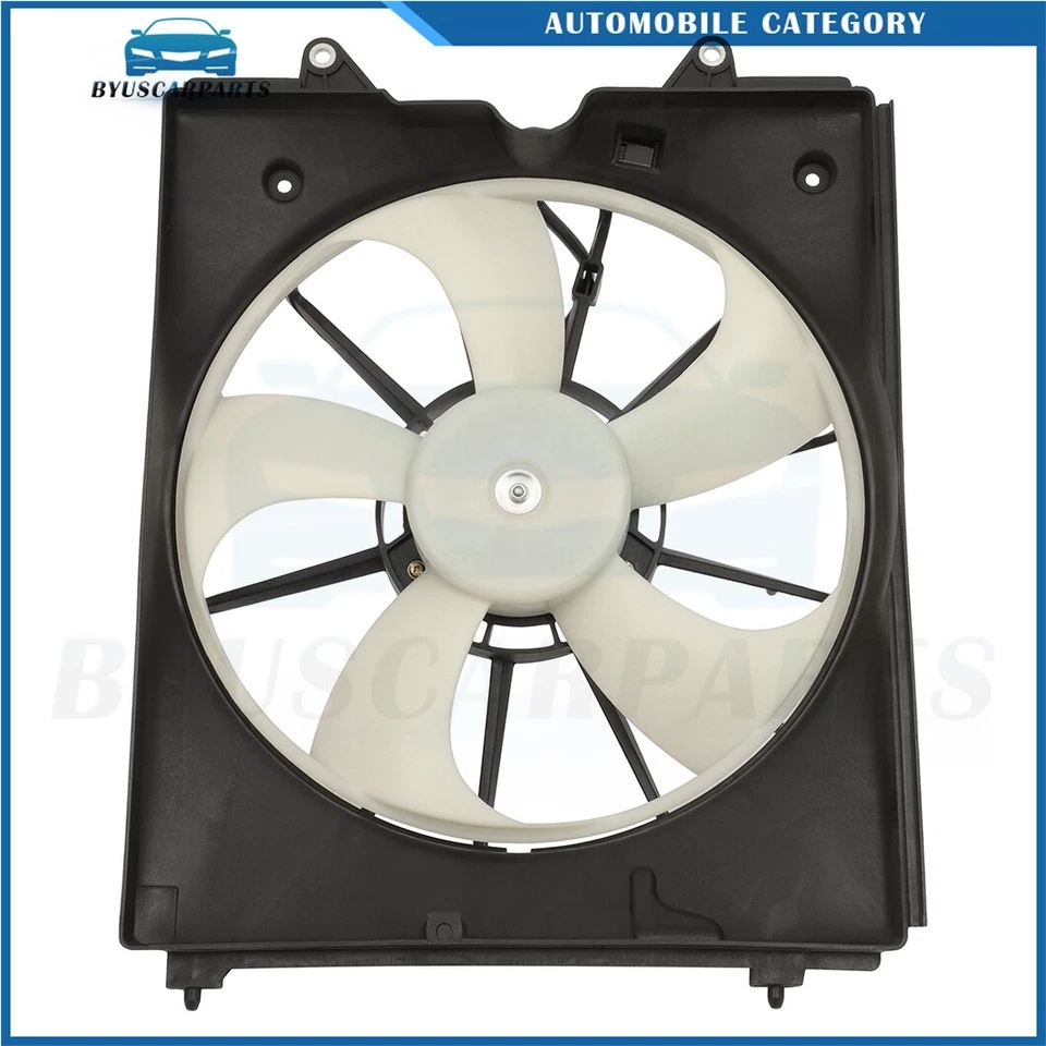 Conjunto de ventilador de refrigeração condensador radiador Honda Odyssey 2011 2012 2013-2017 - Imagem 3 de 4