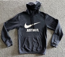 Nike Women's Sz S Hoodie Pullover Logo Just Do It Jogging Workout Center Swoosh