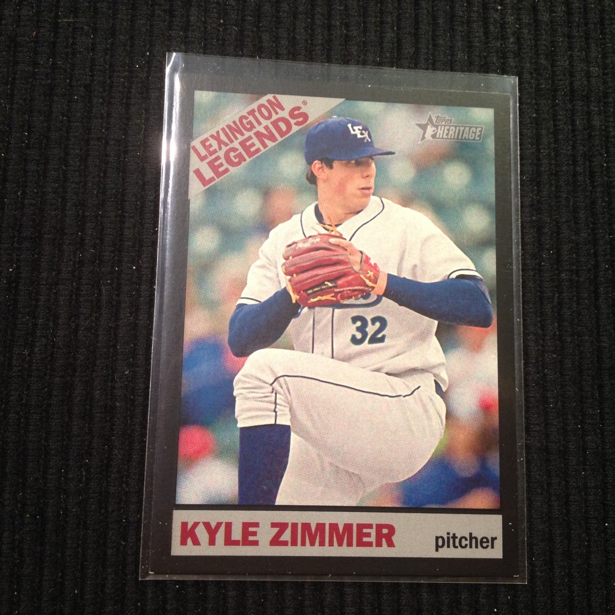 2015 TOPPS HERITAGE MINOR #7 KYLE ZIMMER BLACK PARALLEL #1/1
