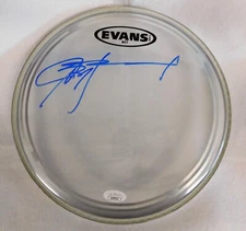 John Hammond Musician Signed Evans 10 inch Drumhead JSA Authenticated